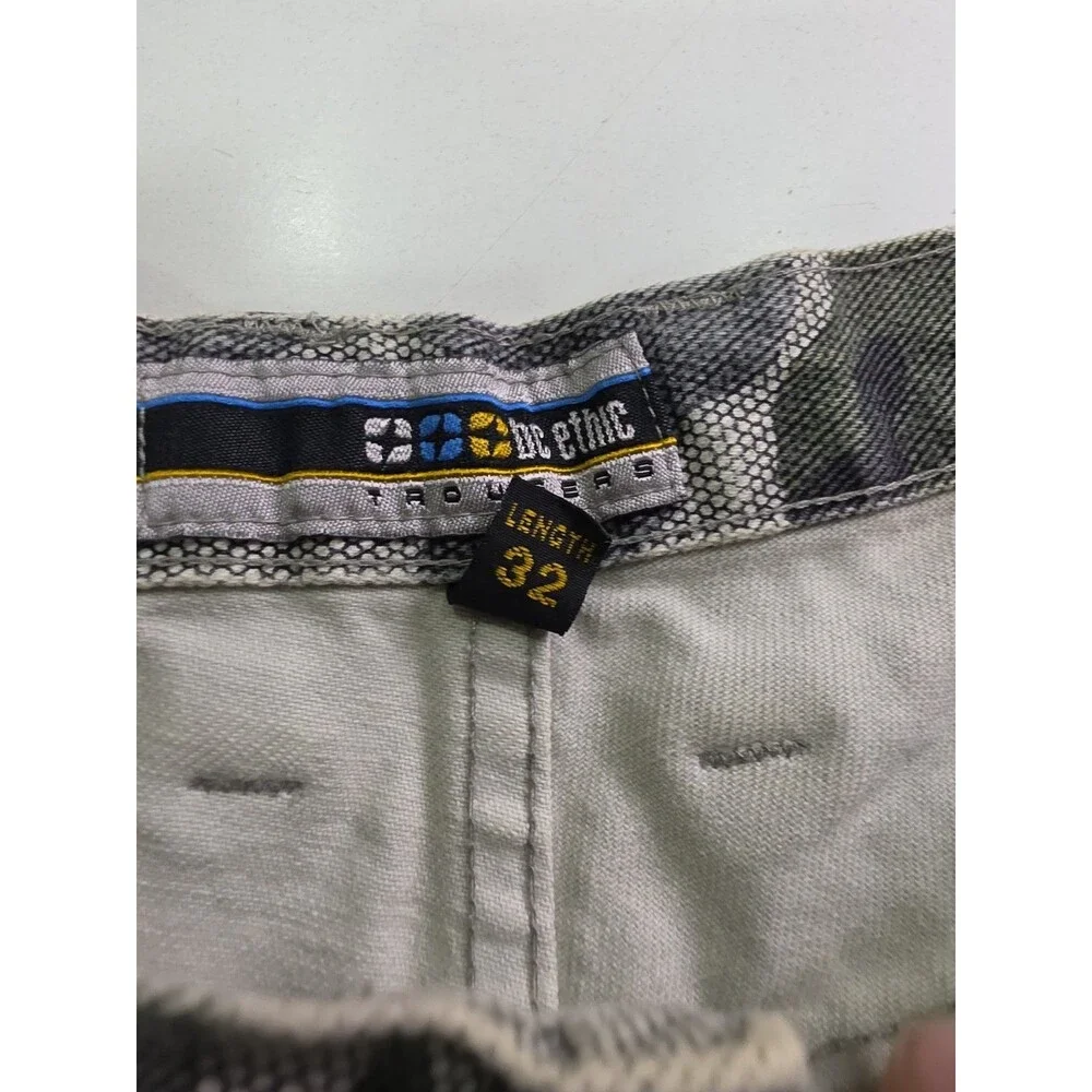 Rare BC Ethic Trousers Enduro Camo Y2K 1990s Baggy USA Skater 36x32 Cargo 2263